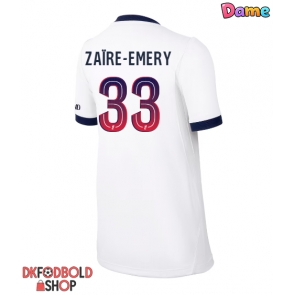 Paris Saint-Germain Warren Zaire-Emery #33 Udebanetrøje Dame 2026-27 Kort ærmer Paris Saint-Germain Warren Zaire-Emery #33 Udebanetrøje Dame 2026-27 Kort ærmer